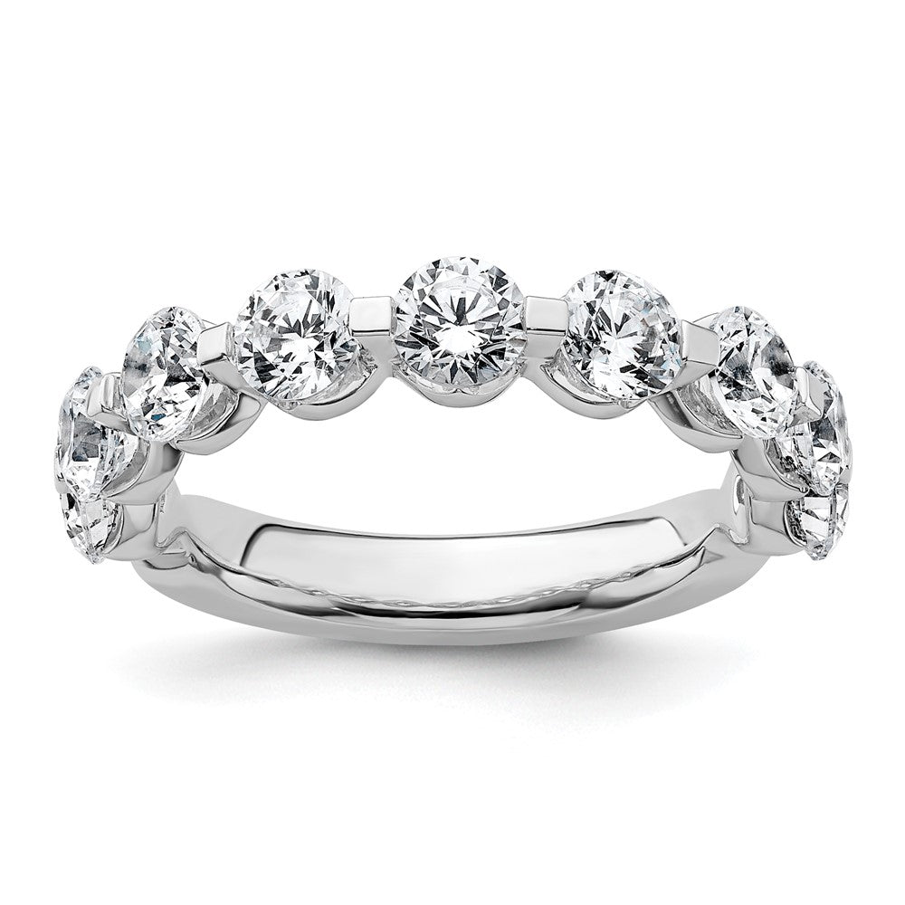 14K Weißgold True Origin 2 1/4 Karat Im Labor Gezüchtet Diamant Vs D E F Komplett Nine Stein Ring
