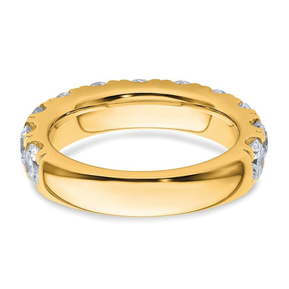14K Gelbgold True Origin 3 Karat Im Labor Gezüchtet Diamant Vs D E F Komplett Eleven Stein Ring