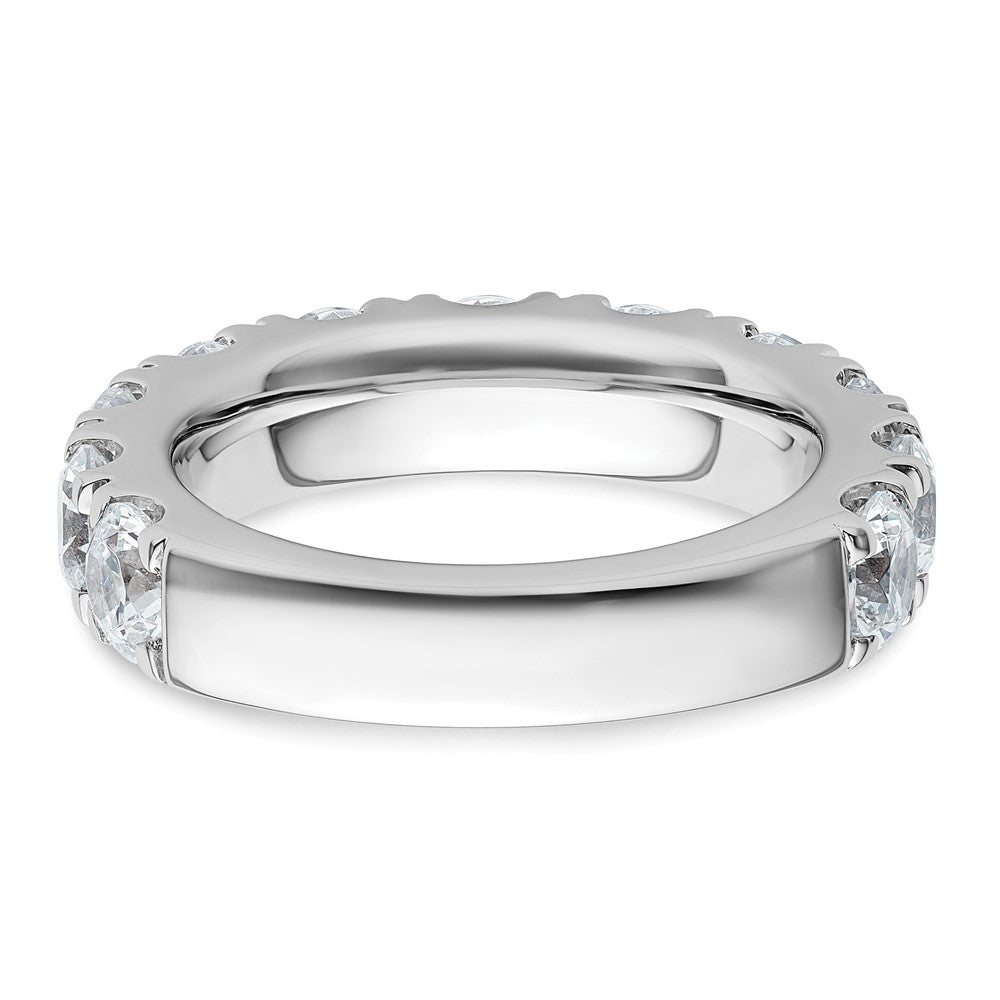 True Origin 14K Weißgold 4 Karat Im Labor Gezüchtet Diamant Vs+ F+ Komplett Rund Eleven Stein Ring