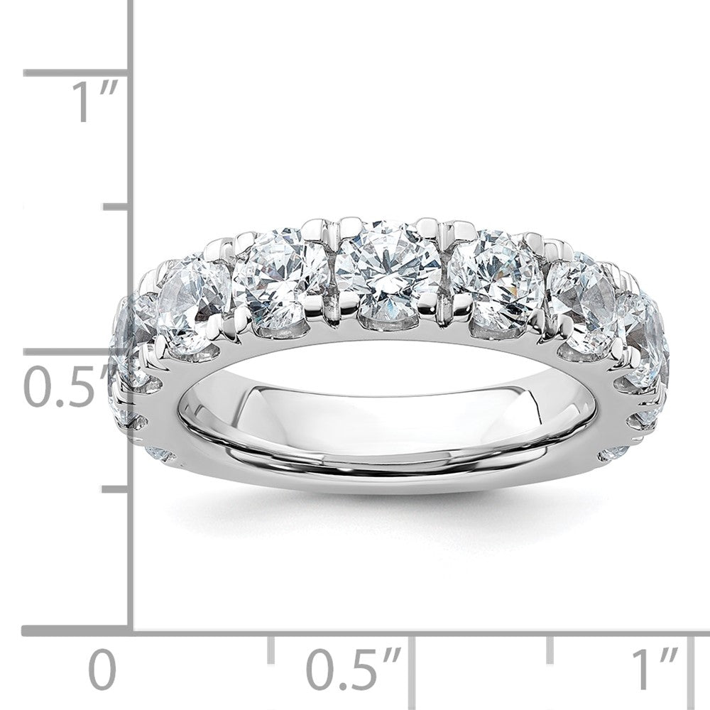 True Origin 14K Weißgold 4 Karat Im Labor Gezüchtet Diamant Vs+ F+ Komplett Rund Eleven Stein Ring