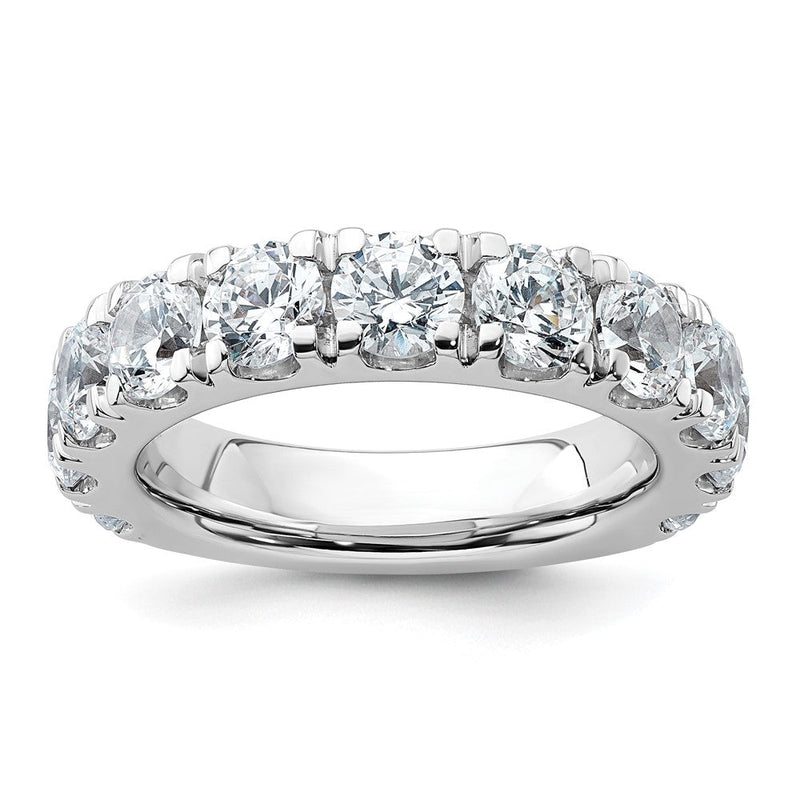 True Origin 14K Weißgold 4 Karat Im Labor Gezüchtet Diamant Vs+ F+ Komplett Rund Eleven Stein Ring