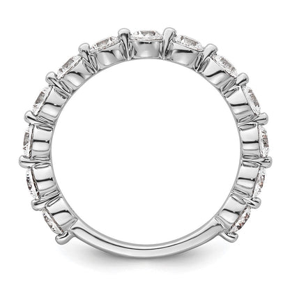 True Origin 14K Weißgold 1 1/2 Karat Im Labor Gezüchtet Diamant Vs+ F+ Komplett Rund Thirteen Stein Ring