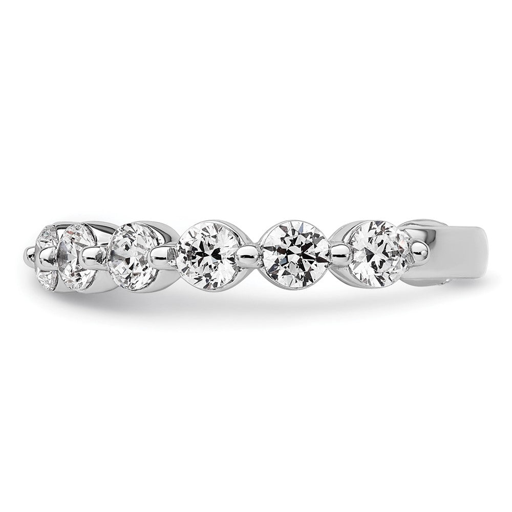 True Origin 14K Weißgold 1 1/2 Karat Im Labor Gezüchtet Diamant Vs+ F+ Komplett Rund Thirteen Stein Ring
