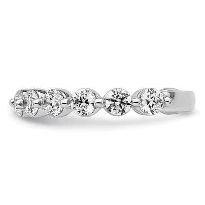 True Origin 14K Weißgold 1 1/2 Karat Im Labor Gezüchtet Diamant Vs+ F+ Komplett Rund Thirteen Stein Ring