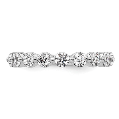 True Origin 14K Weißgold 1 1/2 Karat Im Labor Gezüchtet Diamant Vs+ F+ Komplett Rund Thirteen Stein Ring