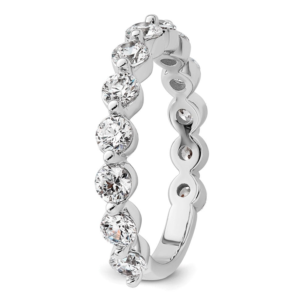 True Origin 14K Weißgold 1 1/2 Karat Im Labor Gezüchtet Diamant Vs+ F+ Komplett Rund Thirteen Stein Ring