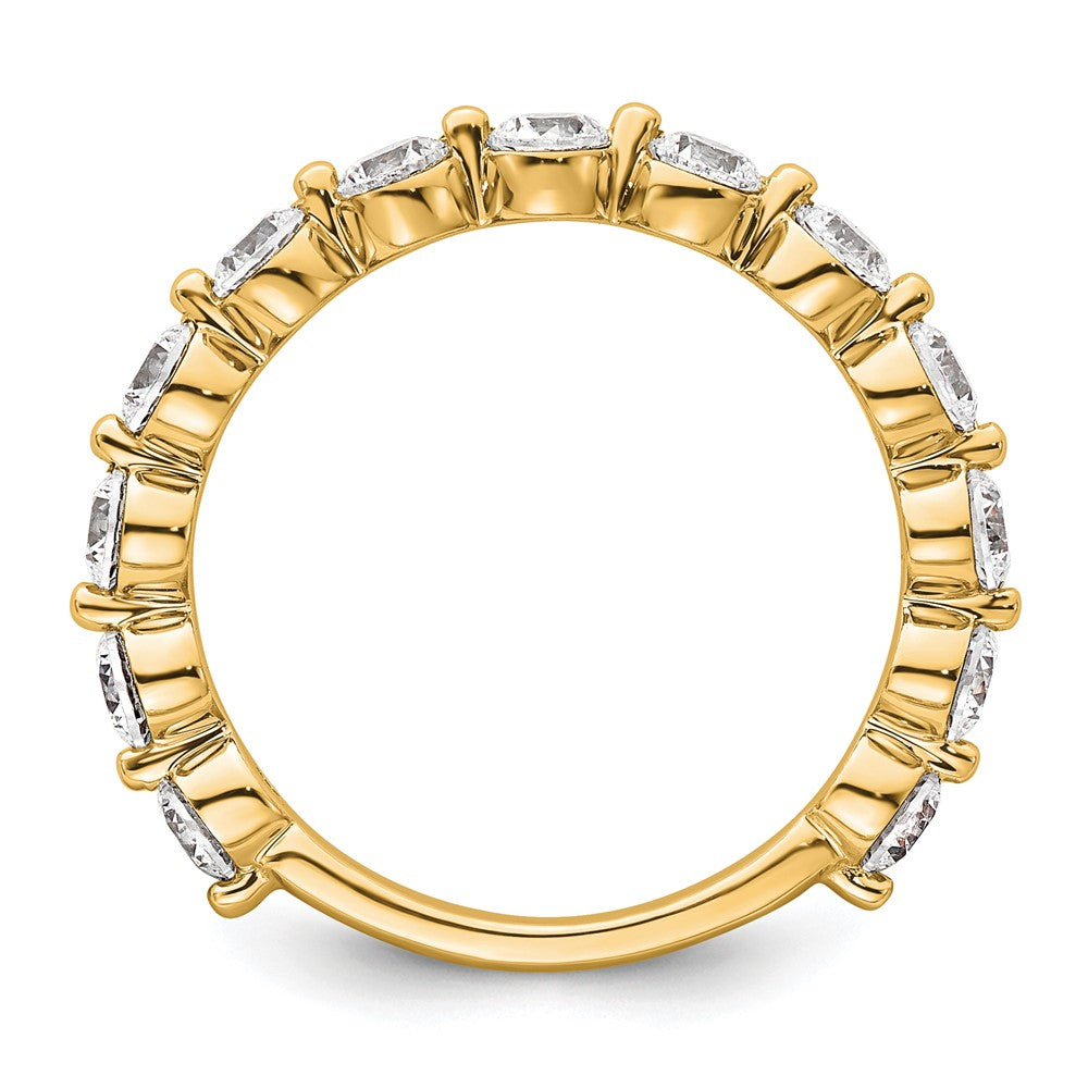 14K Gelbgold True Origin 1 1/2 Karat Im Labor Gezüchtet Diamant Vs D E F Komplett Thirteen Stein Ring
