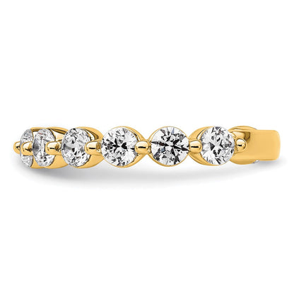 14K Gelbgold True Origin 1 1/2 Karat Im Labor Gezüchtet Diamant Vs D E F Komplett Thirteen Stein Ring