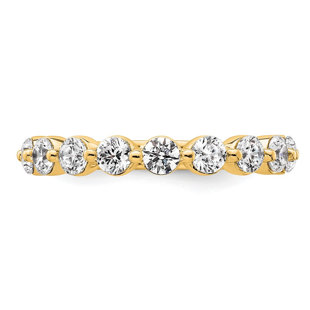 14K Gelbgold True Origin 1 1/2 Karat Im Labor Gezüchtet Diamant Vs D E F Komplett Thirteen Stein Ring