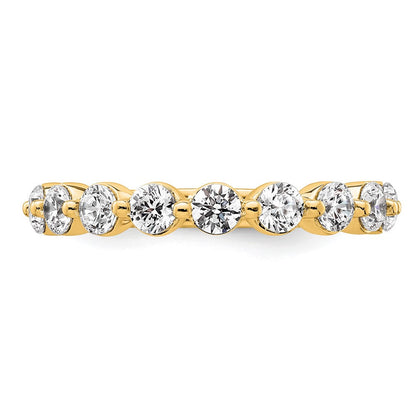 14K Gelbgold True Origin 1 1/2 Karat Im Labor Gezüchtet Diamant Vs D E F Komplett Thirteen Stein Ring