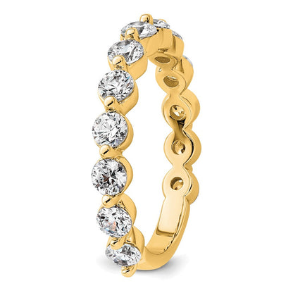 14K Gelbgold True Origin 1 1/2 Karat Im Labor Gezüchtet Diamant Vs D E F Komplett Thirteen Stein Ring