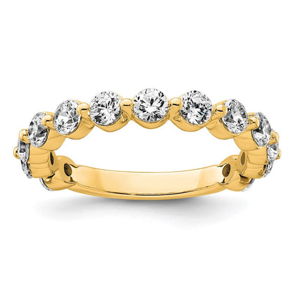 14K Gelbgold True Origin 1 1/2 Karat Im Labor Gezüchtet Diamant Vs D E F Komplett Thirteen Stein Ring