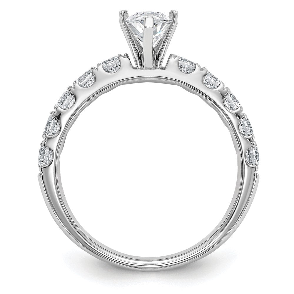 14K Weißgold Zertifiziert 1 3/4 Karat Im Labor Gezüchtet Diamant Vs+ F+ Marquise Komplett Verlobungsring
