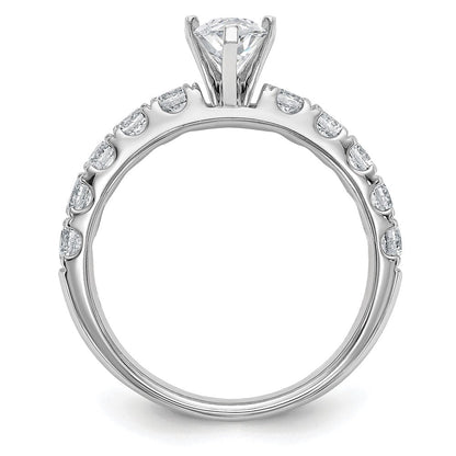 14K Weißgold Zertifiziert 1 3/4 Karat Im Labor Gezüchtet Diamant Vs+ F+ Marquise Komplett Verlobungsring