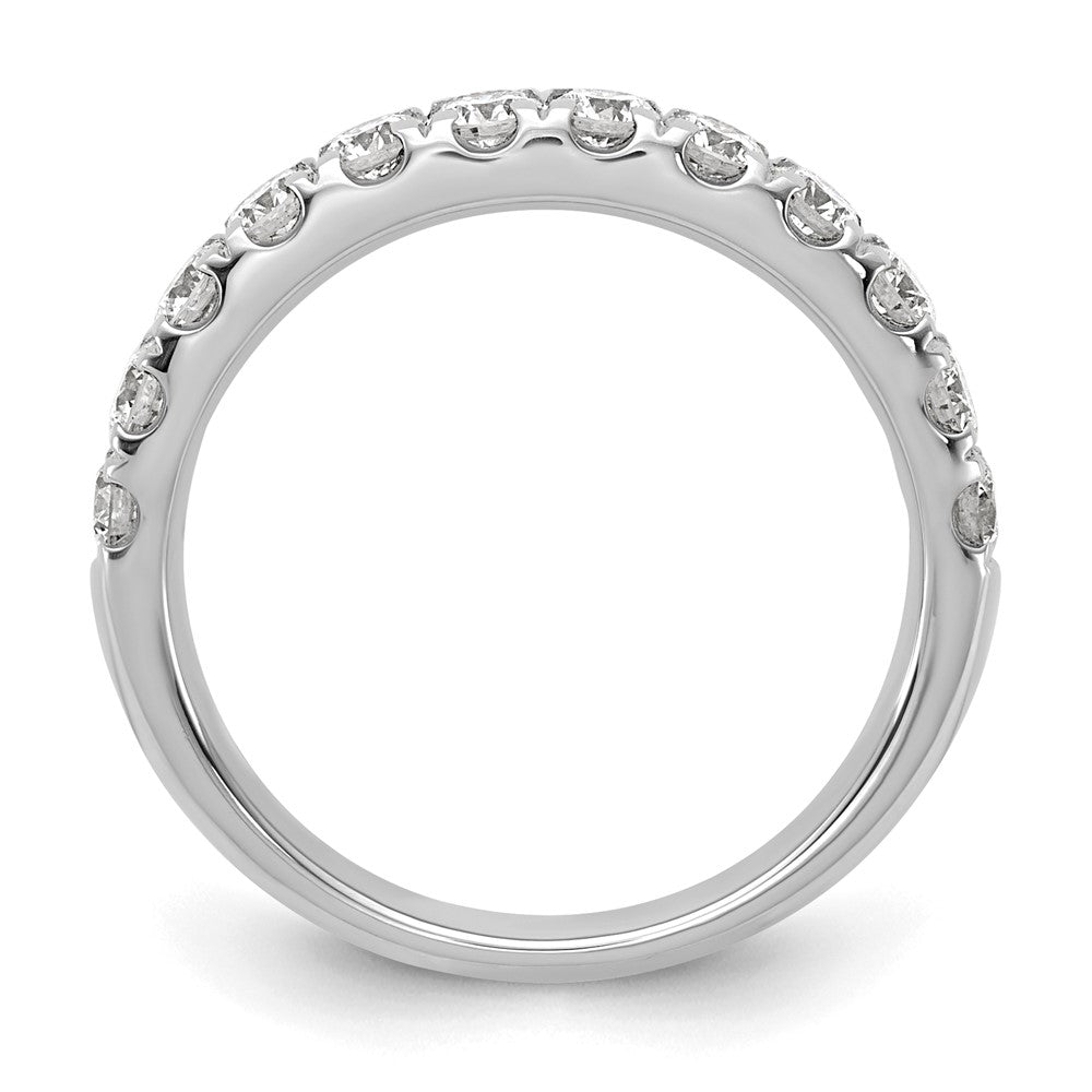 14K Weißgold 7/8 Karat Im Labor Gezüchtet Diamant Vs+ F+ Komplett Ehering Ring