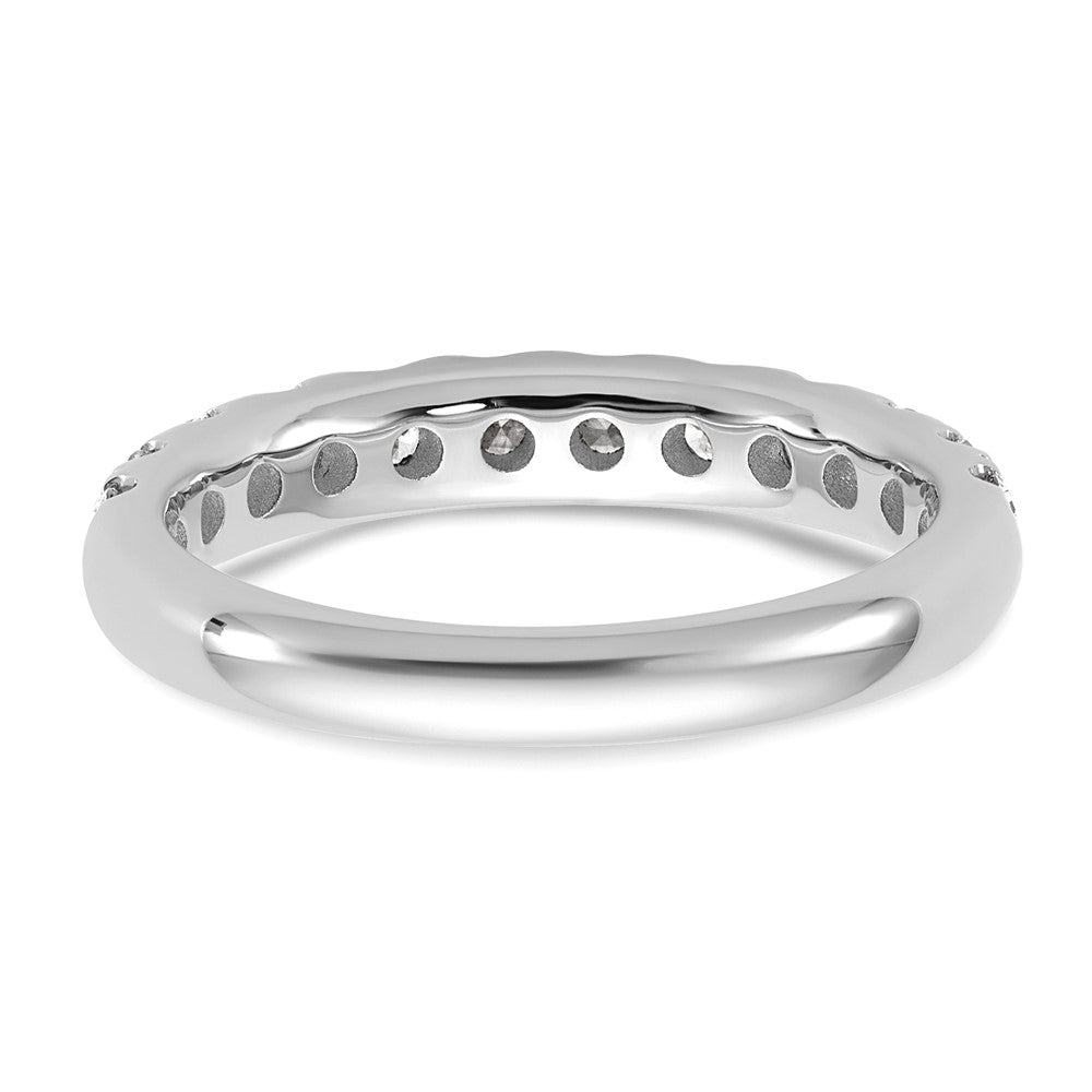 14K Weißgold 7/8 Karat Im Labor Gezüchtet Diamant Vs+ F+ Komplett Ehering Ring