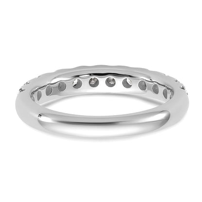 14K Weißgold 7/8 Karat Im Labor Gezüchtet Diamant Vs+ F+ Komplett Ehering Ring