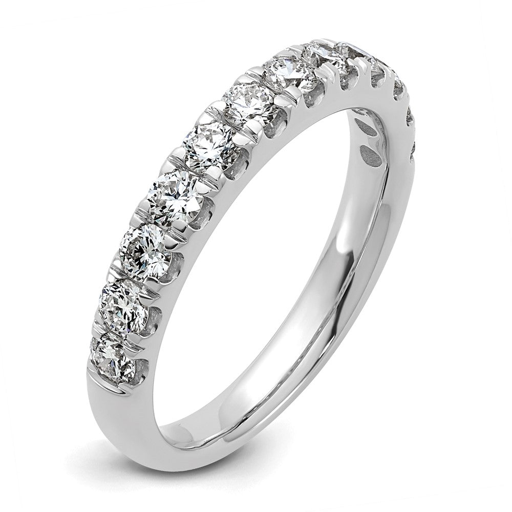 14K Weißgold 7/8 Karat Im Labor Gezüchtet Diamant Vs+ F+ Komplett Ehering Ring