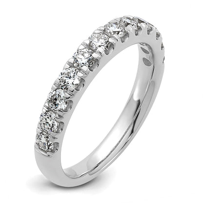 14K Weißgold 7/8 Karat Im Labor Gezüchtet Diamant Vs+ F+ Komplett Ehering Ring