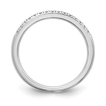 14K Weißgold Ehering mit natürlichen Diamanten