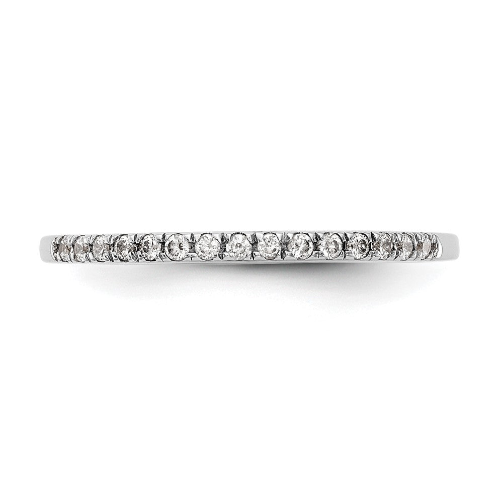 14K Weißgold Ehering mit natürlichen Diamanten