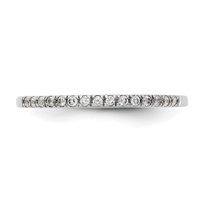 14K Weißgold Ehering mit natürlichen Diamanten