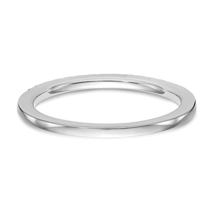14K Weißgold Ehering mit natürlichen Diamanten