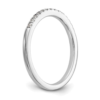 14K Weißgold Ehering mit natürlichen Diamanten