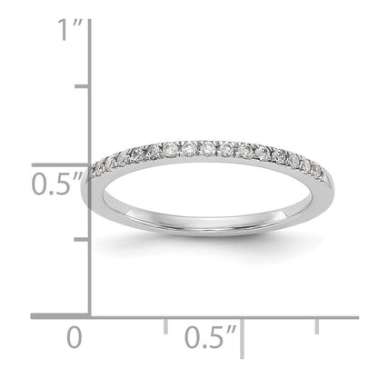 14K Weißgold Ehering mit natürlichen Diamanten