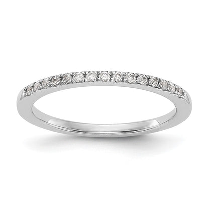 14K Weißgold Ehering mit natürlichen Diamanten