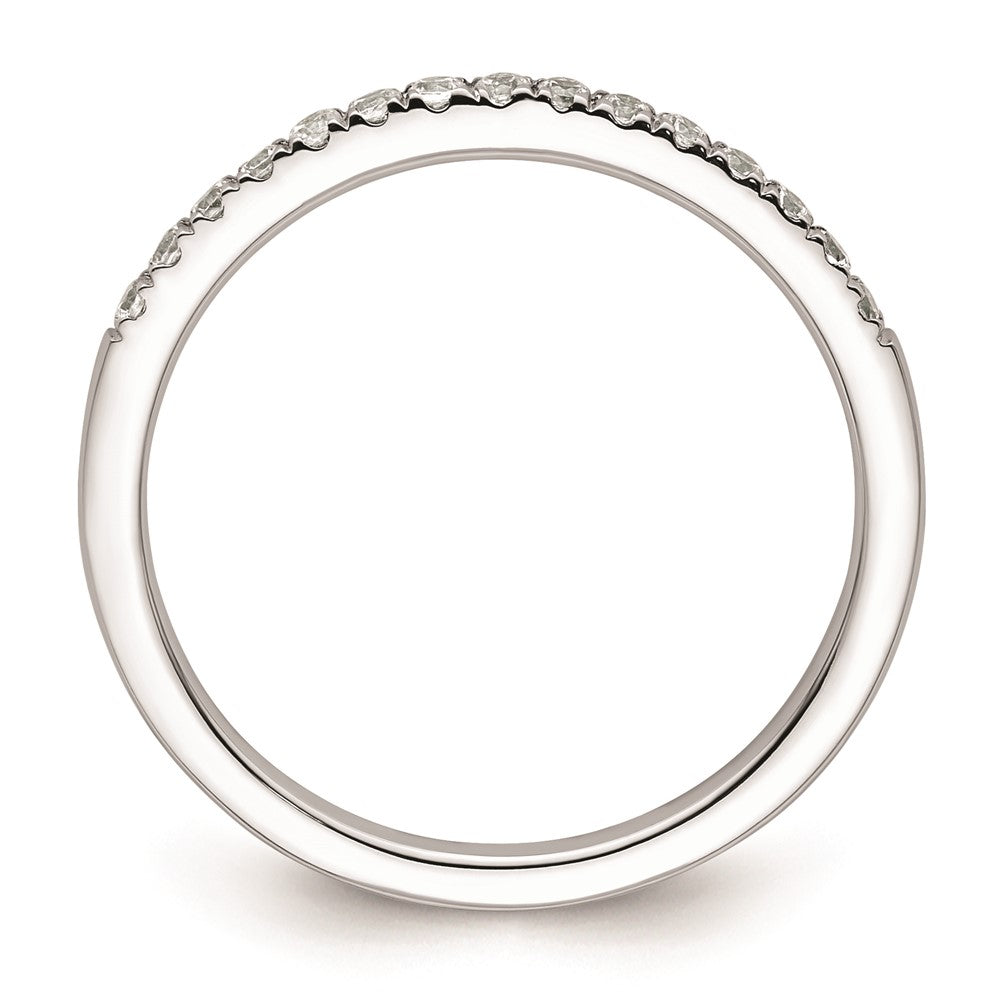 14K Weißgold Ehering mit natürlichen Diamanten