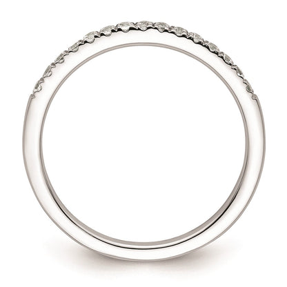 14K Weißgold Ehering mit natürlichen Diamanten