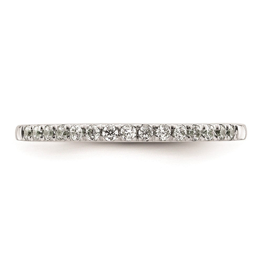 14K Weißgold Ehering mit natürlichen Diamanten