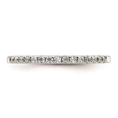 14K Weißgold Ehering mit natürlichen Diamanten