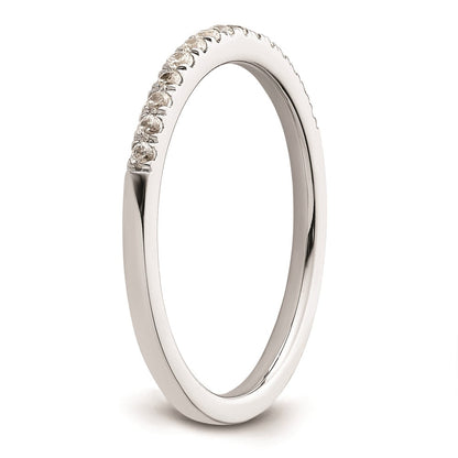 14K Weißgold Ehering mit natürlichen Diamanten