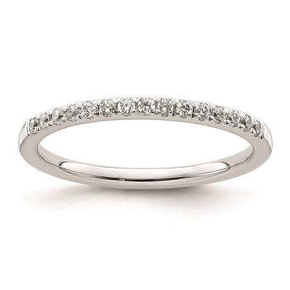 14K Weißgold Ehering mit natürlichen Diamanten