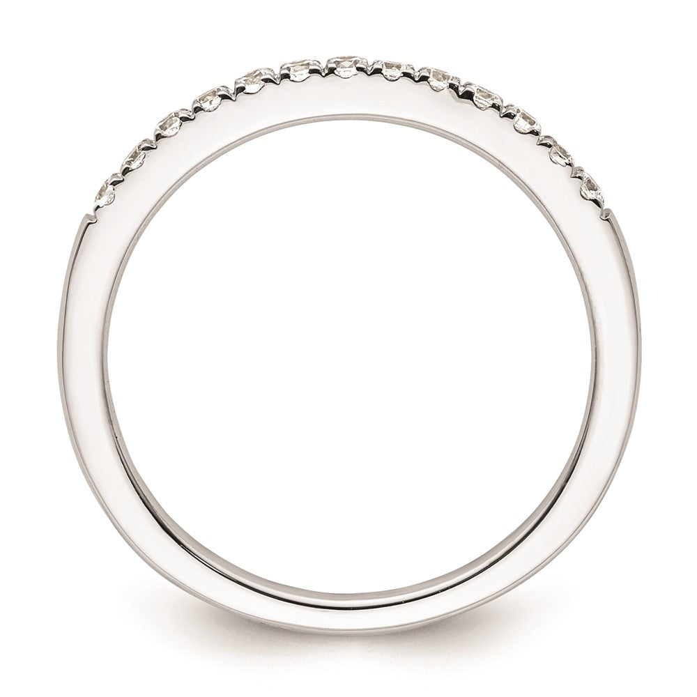 14K Weißgold Ehering mit natürlichen Diamanten