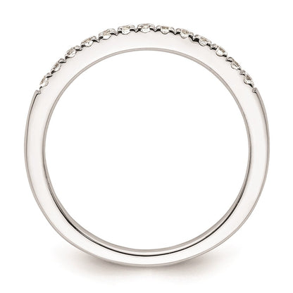 14K Weißgold Ehering mit natürlichen Diamanten