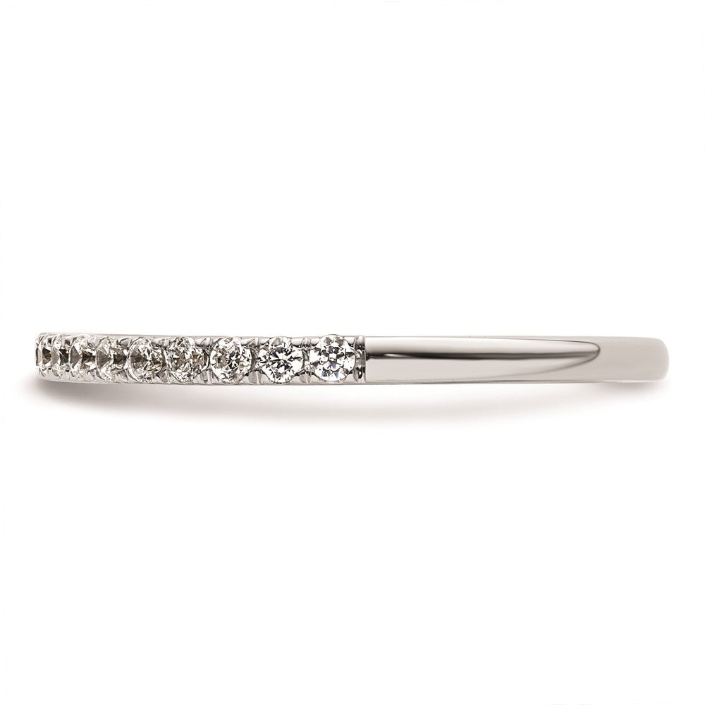 14K Weißgold Ehering mit natürlichen Diamanten