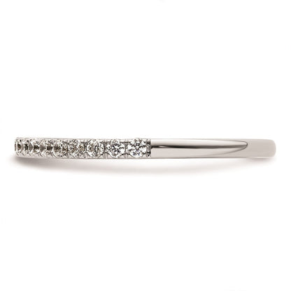 14K Weißgold Ehering mit natürlichen Diamanten