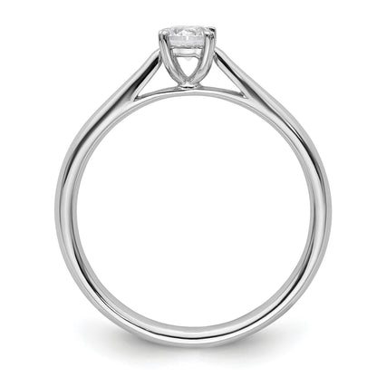 True Origin 14K Weißgold Solitär-Verlobungsring mit 0,25 ct. im Rund-Brillantschliff, laborgezüchtetem Diamanten, VS/SI+ G+