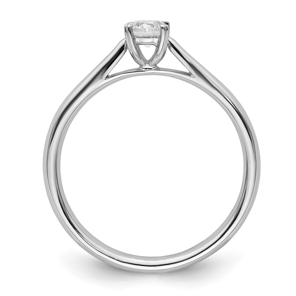 True Origin 14K Weißgold Solitär-Verlobungsring mit 0,25 ct. im Rund-Brillantschliff, laborgezüchtetem Diamanten, VS/SI+ G+