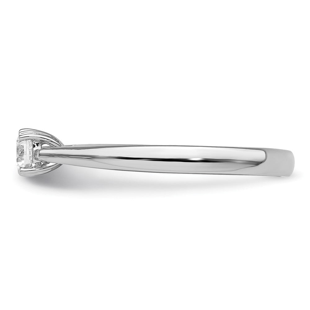 True Origin 14K Weißgold Solitär-Verlobungsring mit 0,25 ct. im Rund-Brillantschliff, laborgezüchtetem Diamanten, VS/SI+ G+
