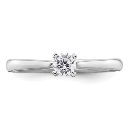 True Origin 14K Weißgold Solitär-Verlobungsring mit 0,25 ct. im Rund-Brillantschliff, laborgezüchtetem Diamanten, VS/SI+ G+