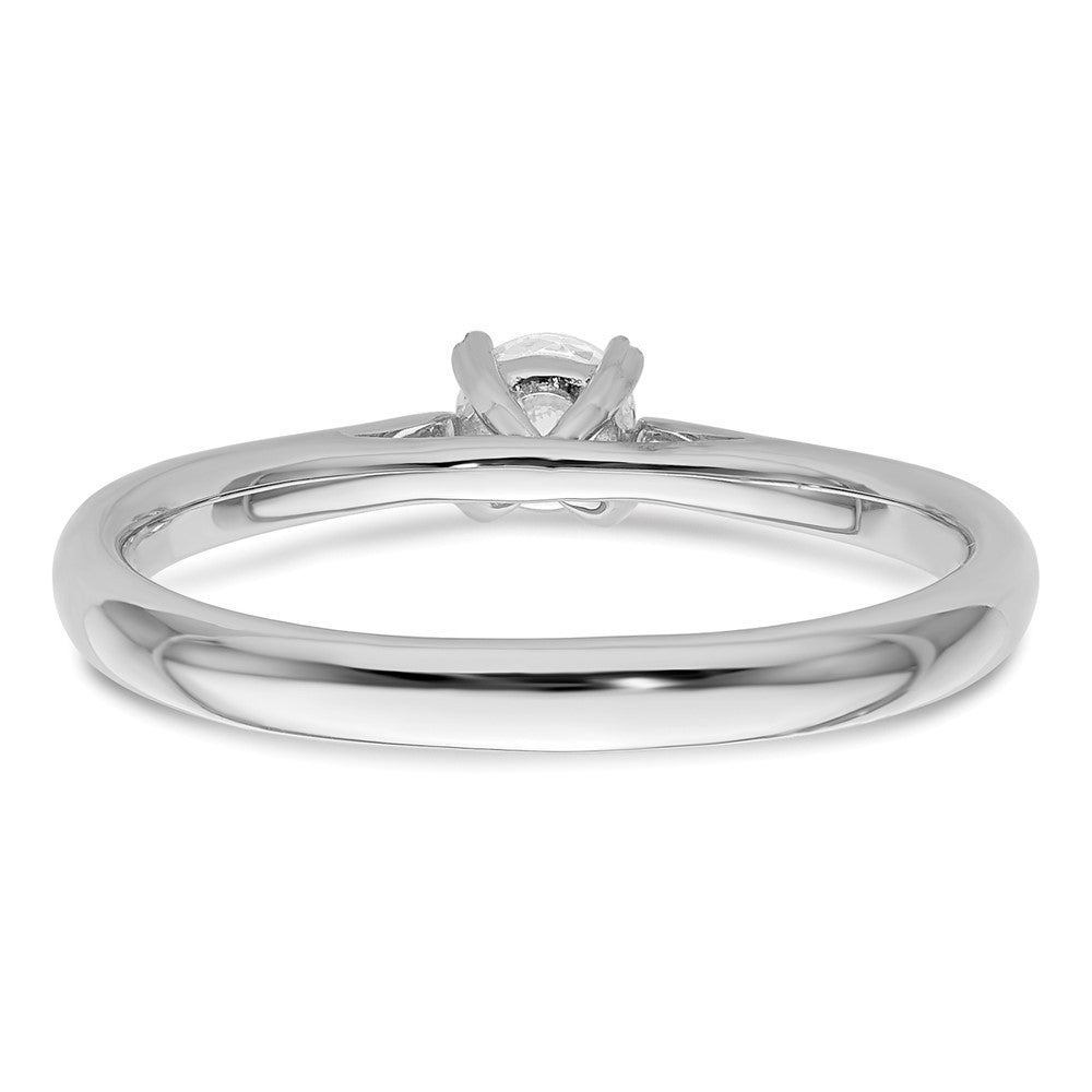 True Origin 14K Weißgold Solitär-Verlobungsring mit 0,25 ct. im Rund-Brillantschliff, laborgezüchtetem Diamanten, VS/SI+ G+