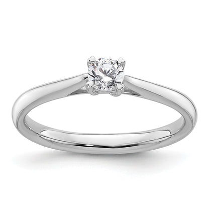 True Origin 14K Weißgold Solitär-Verlobungsring mit 0,25 ct. im Rund-Brillantschliff, laborgezüchtetem Diamanten, VS/SI+ G+