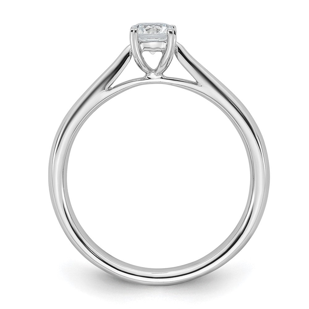 True Origin 14K Weißgold Verlobungsring mit 0,33 ct. Laborgezüchtetem Diamant im Rundschliff, Solitär, VS/SI+ G+