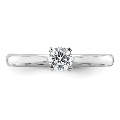 True Origin 14K Weißgold Verlobungsring mit 0,33 ct. Laborgezüchtetem Diamant im Rundschliff, Solitär, VS/SI+ G+