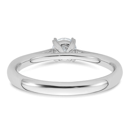 True Origin 14K Weißgold Verlobungsring mit 0,33 ct. Laborgezüchtetem Diamant im Rundschliff, Solitär, VS/SI+ G+