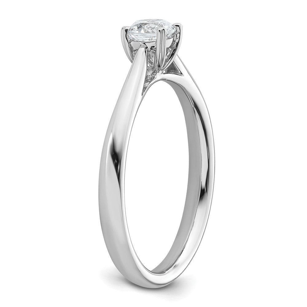 True Origin 14K Weißgold Verlobungsring mit 0,33 ct. Laborgezüchtetem Diamant im Rundschliff, Solitär, VS/SI+ G+